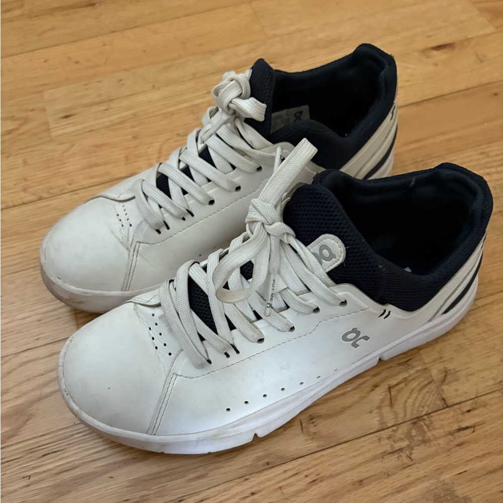 On Running White and Black Sneakers